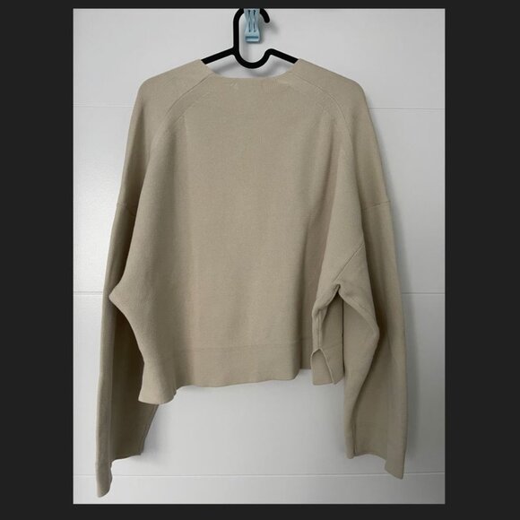 Uniqlo U Lemaire Milano V-Neck Ribbed Cardigan - Picture 3 of 4